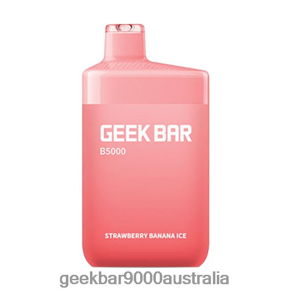 Geek Bars Near Me - Geek Bar B5000 Disposable 6P80NP34 Strawberry Banana Ice